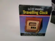 Vintage Lcd Wallet Travelling Clock New In Box Tested