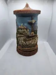 Gunter Walldurn Baden Kehlsteinhaus Berchtesgaden Hand Painted 7.5"Candle German