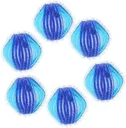 HOMSFOU 6pcs Washable Balls Lint Hair Catcher for Laundry Efficient for Clothes Reusable Pet Fur Remover for Washing Machine Use