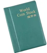 SENRISE Pockets Coin Holder Collection Album, Coin Collectors Collecting 120 Coin Storage Book Pockets for Coins, Tokens, Badges(Green)