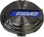 GRCAP-BLCR4 Center Cap Set, Glam Lights, Blue/Black Chrome, Set of 4