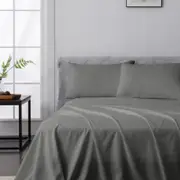 LINENOVA 2000TC Bamboo Blend Sheet Set-Dark grey Queen