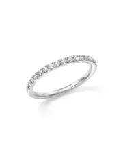 Diamond Micro-Pave Stack Ring in 14K White Gold, .25 ct. t. w.