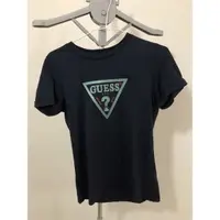 在飛比找蝦皮購物優惠-GUESS 深藍色短袖T-shirt