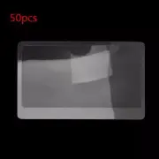 50Pcs 3X Pocket Wallet Size Fresnel Lens Starter and Magnifier