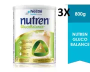 3 X Nestle Nutren GlucoBalance Complete Nutrition Vanilla - 800g FREE SHIPPING