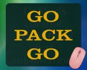 GO PACK GO green bay mouse pad