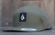 New Volcom Surf V-SQUARE Green Olive Stone Mens Sport Snapback Hat RHTVLC-32