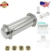 Stylish Silver Time Capsule - 13.4 Inch Waterproof Lock Container for Keepsakes