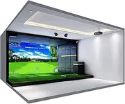 Golf Simulator, 4 Sizes, Indoor Golf Simulator for Home & Commercial USE, Includes HD Impact Screen, Suitable for USE with All Golf Launch Monitors for Golf Training