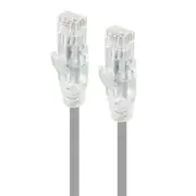 Alogic 1m Grey Ultra Slim Cat6 Network Cable UTP 28awgSeries Alpha Patch Cables - C6S-01GRY