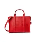 H004L01PF21-617 MARC JACOBS THE LEATHER MEDIUM TOTE BAG - RED WINE