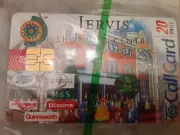 Vintage IRISH CALLCARD/PHONECARD NEW 20 units collectors Jervis shopping Centre