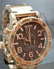 Brand New Watch 51-30 Chrono Rose Gold BLACK Men's A083-1932 A0831932 5130