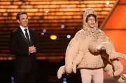 Host Seth Meyers actor Andy Samberg speak onstage at the 2010 ESPY- Old Photo