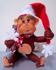 2009 SNOWFLAKE MONKEY 6" Annalee HOLIDAY Doll