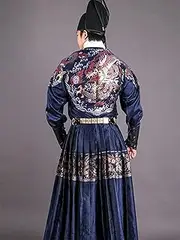 [INSTR] Hanfu Women Men Ancient Chinese Hanfu Adult Cosplay Costume Hanfu Black Red Blue for Couples Plus Size