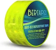 (6.1m) - Yellow Reflective Tape,DOT-C2 Outdoor Safety Tape,High Viscosity, Waterproof, Fade Resistant,Durable,Reflector Conspicuity,Weather and Moisture Resistant,5.1cm 6.1m