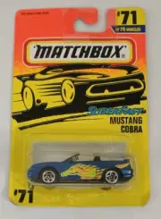 Superfast MUSTANG Cobra #71/75 MATCHBOX New Sealed Package Damage 1975 Challenge