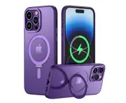 For Iphone 13 14 Pro Promax Plus Magnetic Case Shockproof Cover - Purple