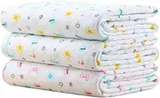 MBJERRY Waterproof Changing Pads Portable - Breathable Leak Proof Mattress Pad Protector Baby Changing Mat for Toddler, Kids Pack of 3 (XL (27.5 x 41.3 Inch))