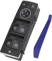 Master Power Window Switch Button Front Driver Side Compatible with Mercedes Benz 2008 2009 2010 2011 2012 C230 C250 C280 C300 C350 C63 E500 E63 AMG E350 E550 GLK350, Replaces OEM A2049055302