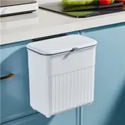 Kitchen Bin,Rubbish Bin Plastic Folding Wall Mounted for Cupboard Door Hanging Trash Can, Rubbish Bin Hanging Foldable Plastic Wall Mounted Trash Can 10L