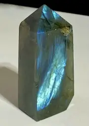 Chunky Labradorite Point Quartz Crystal Flashy Moonstone Obelisk Healing Tower