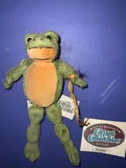 NOS 1997 Ganz Cottage Collectibles by Lorraine 6" plush Frog w/tags HOPPER