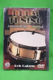 Drum Tuning DVD BY Bob Gatzen,Sound & Design Simplified,New Sealed