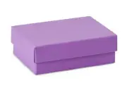 -20 Pack Cotton Filled Matte Purple Cardboard boxes for pendant, earring,