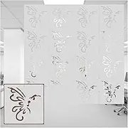 Hanging Room Divider, Openwork Semi-Privacy Wood Plastic Partitions Panel Screen,No Fading DIY Bedroom Entryway Study Decoration Screen,29x29cm
