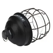 (Black)LED Camping Lantern Retro Style Portable Outdoor Rechargeable Campin AC