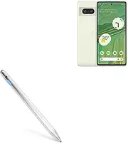 BoxWave Stylus Pen Compatible with Google Pixel 7 - AccuPoint Active Stylus, Electronic Stylus with Ultra Fine Tip - Metallic Silver