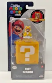 CAT MARIO Jakks Pacific The Super Mario Bros Movie 1.25” Action Figure CAT MARIO
