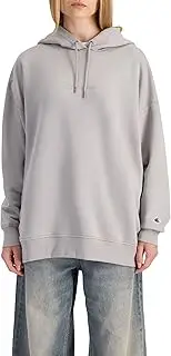[Champion] Women's Script Tonal Hoodie, Castle Wall Grey, Large