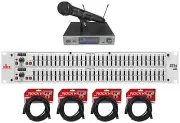 Audio Technica ATW-3212/C510DE2 3000 Wireless Handheld Microphone+DBX 231S EQ