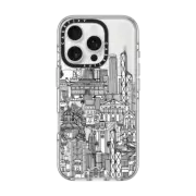 iPhone 16 Pro Clear Case MagSafe Compatible Hong Kong toile de jouy transparent