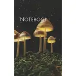 NOTEBOOK: FANTASY FOREST MUSHROOMS LIGHT SURREAL MAGIC