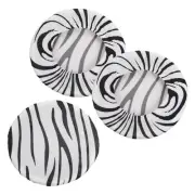 9.5" Bar Stool Cover, 3pcs Stool Cover for 12"-18" Chair, Black White
