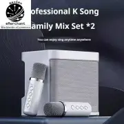 Portable Dual Microphone Karaoke Machine for Home, Party & KTV Bluetooth Speaker