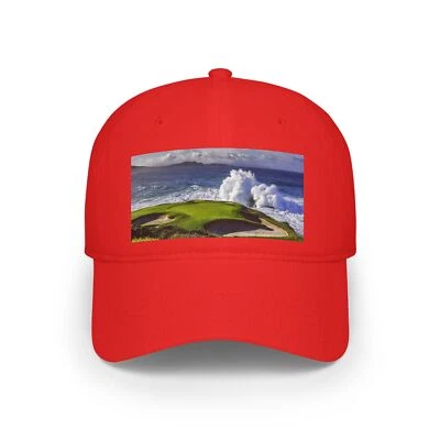 Pebble Beach Gold Course 7th Hole Golf View Baseball Cap Perfect for Golf Lovers