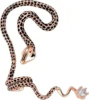 [TOVINANNA] Retro Exaggerated Snake Design Twined Ear Hook Unique Fashionable Ear Cuff for Parties Birthdays and Casual Wear Stylish Needle Finish