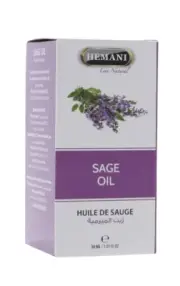 Hemani SAGE Oil, Natural Oil to Eczema, Psoriasis, Skin, Hair / زيت الميرمية