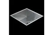 BRIENZ Stainless Steel Kitchen Sink - 440mm Single Bowl Square Corners - Under/Top Mount
