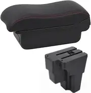Box for KIA for Rio for STONIC Lx for Cerato Car Retrofit Part Storage Box Car Accessorie South America Box Center Console(A1 red line No USB)