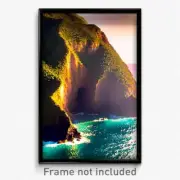 Pixel Art Poster - Incredible Coast (8 Bit Psychedelic Trippy Video Game Print)