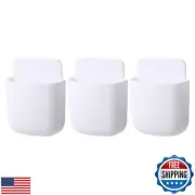 noonebutyou 3 Pcs Remote Control Holder Wall Mount Self Adhesive Remote Case