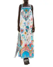 Camilla Wide Strap Sundress in Living in Color