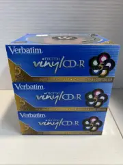 VERBATIM - Digital Vinyl CD-R with Jewel Cases - 5 Pack Color - New Sealed
